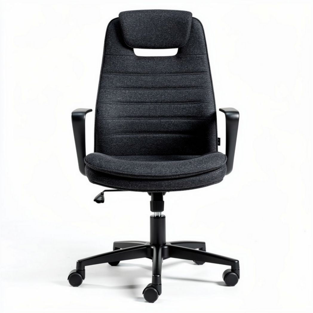 Bureaustoel met verstelbare hoogte zwart stof 50 x 60 x 100cm