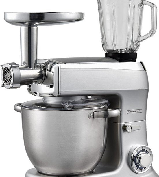 Royalty line Royalty Line 3-in-1 Keukenmachine 2100 Watt -7.5 Liter- Zilver