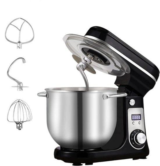 Merkloos / Sans marque HHHK - Keukenvoedselmixer - Keukenmachine - Mixer met Kom - Mixer - 6L Mengkom - Mixer met Mengkom - 1200W -
