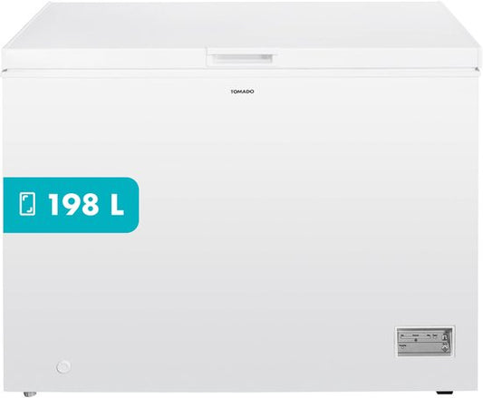 Tomado TCF1981W - Vrieskist - 198 liter - Super vriezen - Low frost - Energielabel D - Wit