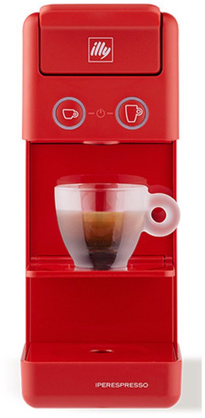 illy Y3.3 iperespresso koffiemachine – compact espresso apparaat – rood – eenvoudig in gebruik(Rood)