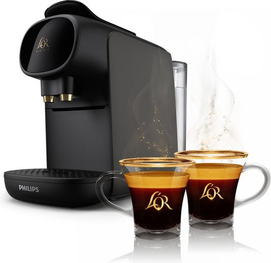 Philips L'OR Barista Sublime Koffiezetapparaat LM9012/21 - Geschikt voor Capsules - Koffiecupmachine Inclusief 2 L’OR koffieglazen - Grijs(Grijs + 2 glazen)