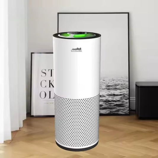 CityLine Topdesign Cityline Luchtreiniger Ultra - Luxe Metalen behuizing - tot 55 m² - 460 m³ CADR - Geavanceerd 4 laags HEPA filter - Auto modus  Luchtkwaliteit sensor - LED display - Wifi functionaliteit - Slaapstand - Timer(460)