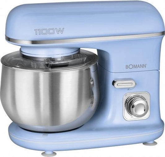 Bomann KM 6030 - Kneedmachine - Keukenmachine - 1100 watt - 5 liter - Blauw(Blauw)