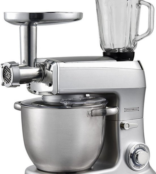 Royalty line Royalty Line 3-in-1 Keukenmachine 2100 Watt -7.5 Liter- Zilver