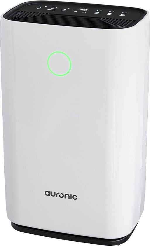 Auronic Luchtontvochtiger - Compact Series - 20L per dag - 4L Waterreservoir - Was-droog functie - Slaapkamer, Badkamer en Woonkamer - Vochtopnemer voor in Huis - Dehumidifier - Wit(Wit/20 l)