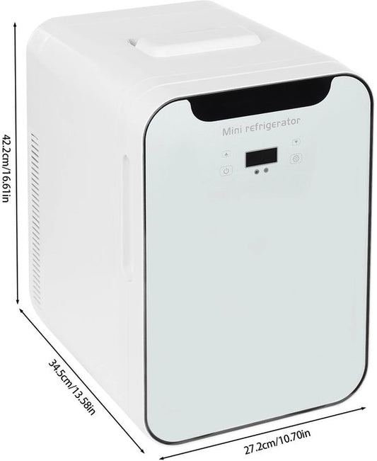 Merkloos / Sans marque DA Mini koelkast - Minibar - Minikoelkast - Mini koelkast voor drinken - Mini koelkastje - Mini koelkasten - 20 Liter - Wit