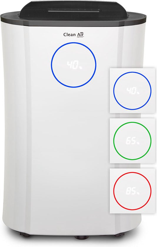 Clean Air Optima® CA-707 - 2-in-1 Luchtontvochtiger  Luchtreiniger - 20 liter/dag - Automatische ontvochtiging - 5 voudige filtertechnologie - Bijzonder geluidsarm(20 l)