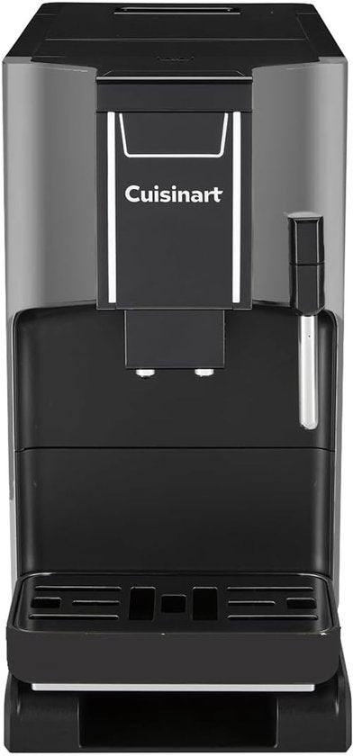 Cuisinart - Volautomatisch Koffiezetapparaat - Espresso, Americano  Cold Brew - RVS Kegelmolen - 15 Bar - Melkschuimer - 1,5L Waterreservoir - Zwart(Zwart/Stoompijpje)