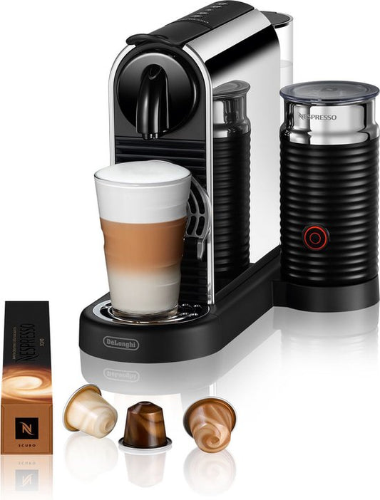 De'Longhi Nespresso CitiZ Platinum  Milk EN330.M - Koffiecupmachine - Met melkopschuimer - Stainless Steel(Stainless Steel/Losse melkopschuimer)