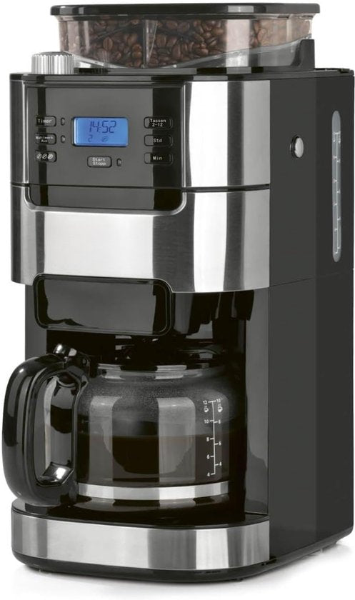 Merkloos / Sans marque Koffiemachine met Bonen - Volautomatische Koffiemachine - Espressomachine - Koffiezetapparaat Bonen - 900 W - Zwart