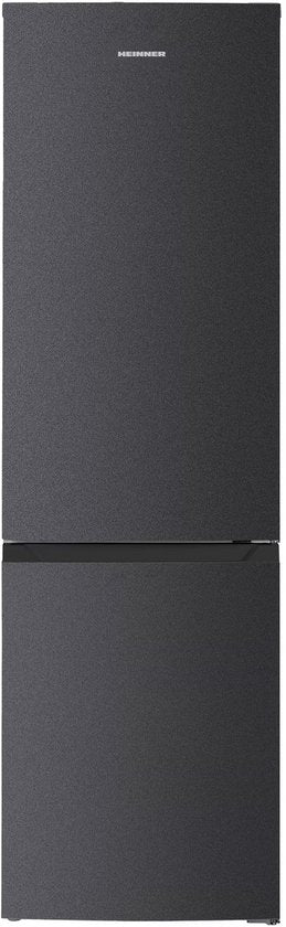 Heinner Koel-vriescombinatie 253 liter – No Frost – Vrijstaand – 39 dB – Energielabel E – Supervriezen – Antracietgrijs – Inverter – 5 jaar garantie(Antracietgrijs)