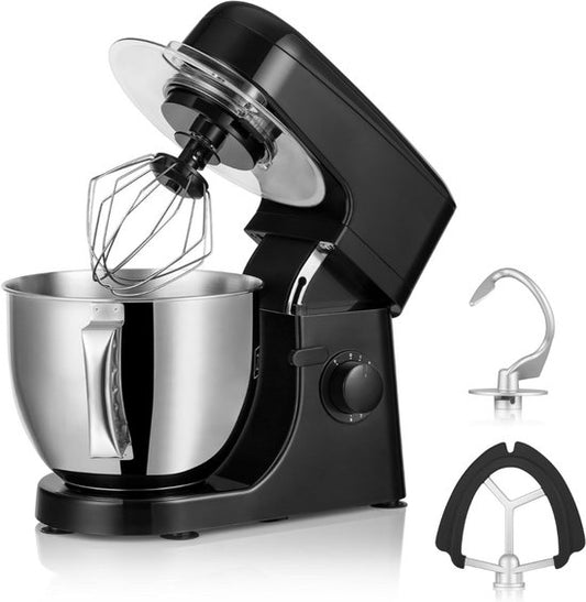 AMA® Mixer met Mengkom - Keukenmachine - Kneedmachine - 31x22x36cm - Zwart