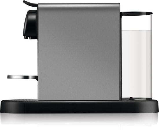 Krups Nespresso Citiz Platinum XN610T - Koffiecupmachine - Titan - Compact - Energiezuinig(Titanium/Geen melkopschuimer)