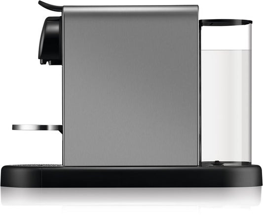 Krups Nespresso Citiz Platinum XN610T - Koffiecupmachine - Titan - Compact - Energiezuinig(Titanium/Geen melkopschuimer)